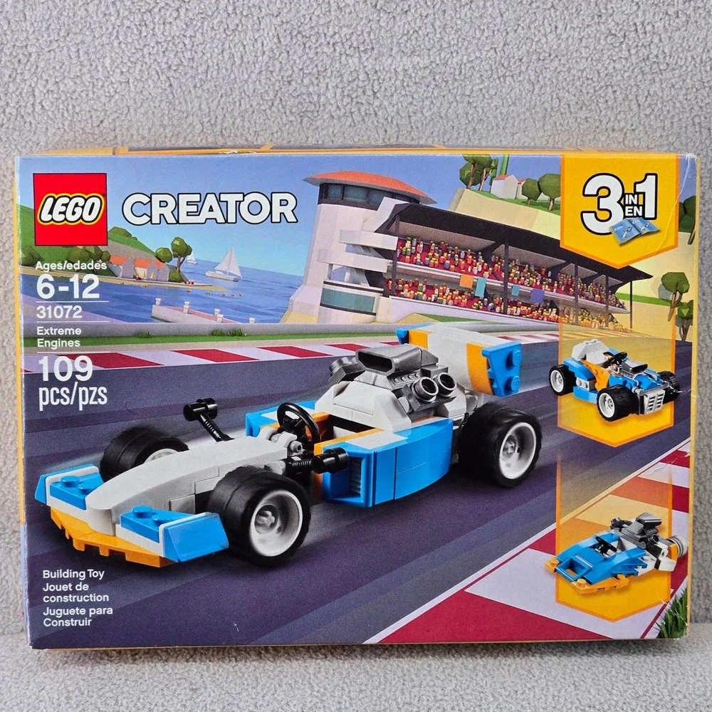 LEGO 31072 Creator Extreme Engines 3-in-1 Race Car Hot Rod Speedboat Toy